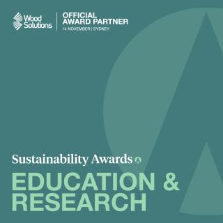WoodSolutions is an official sponsor of the 2024 A&D Sustainability Awards and Summit and sponsoring the Education & Research Award Category