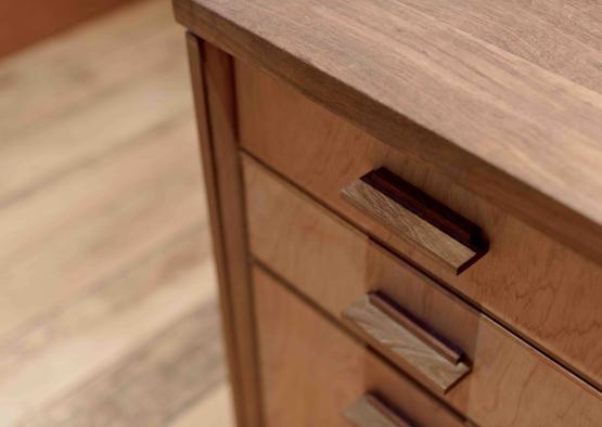 a close up of a drawer