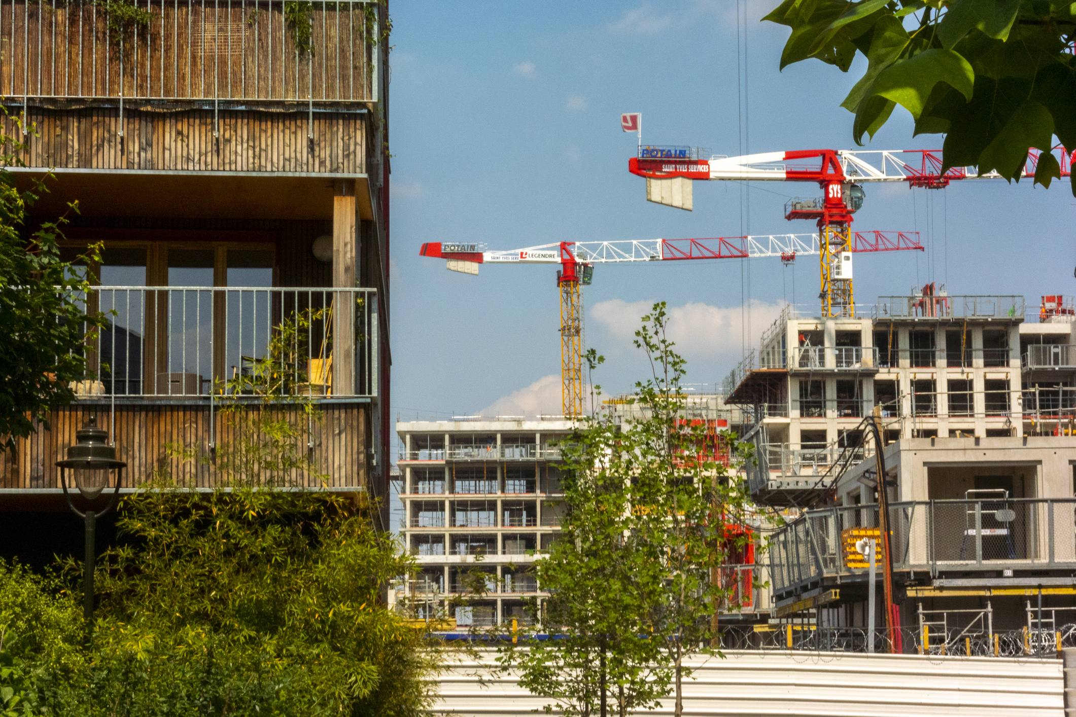 Ile-Saint -Denis, France, Construction SIte, J.O. Paris 2024, Athletes Village Apartment Buildings