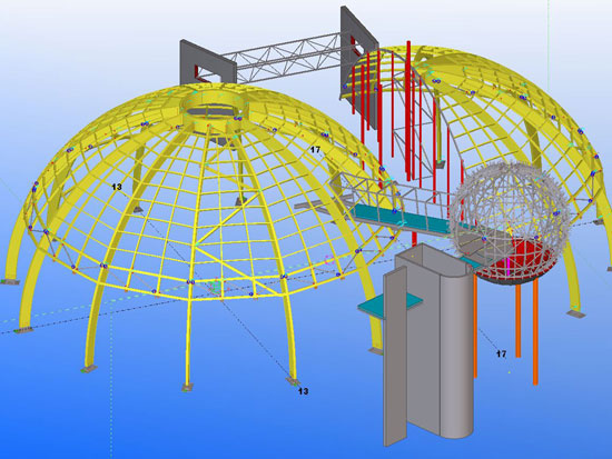 wireframe of Ahhaa roof