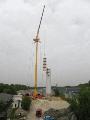 Wood wind turbine tower 2