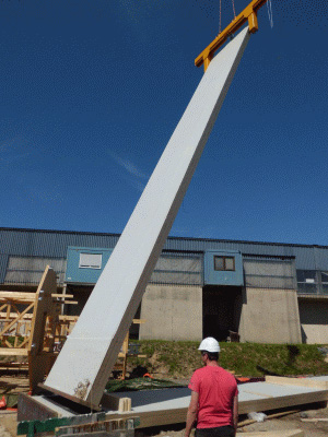 Wood wind turbine tower 3