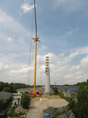 Wood wind turbine tower 4