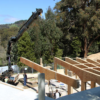 Candlebark School Library construction - Paul Haar