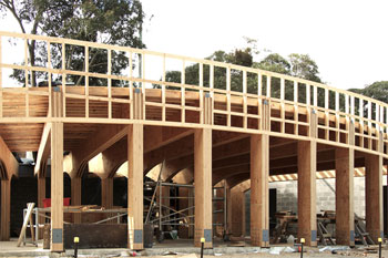 Candlebark School Library construction - Paul Haar