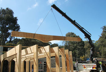 Candlebark School Library construction - Paul Haar