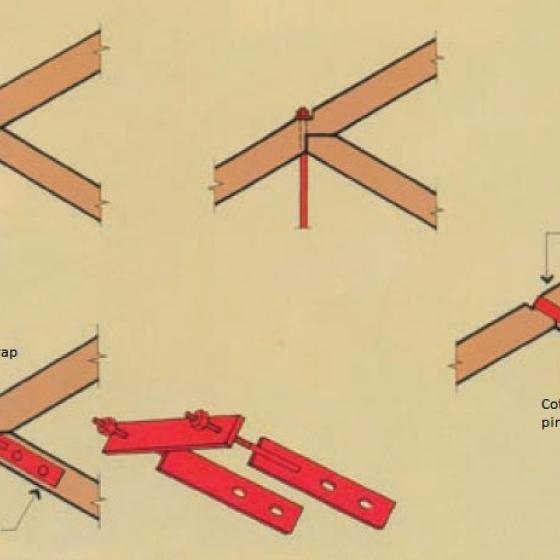 Traditional top chord joints