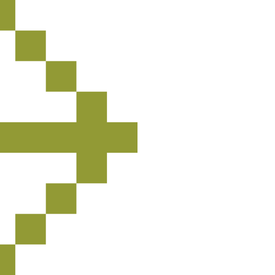 a green cross on a black background