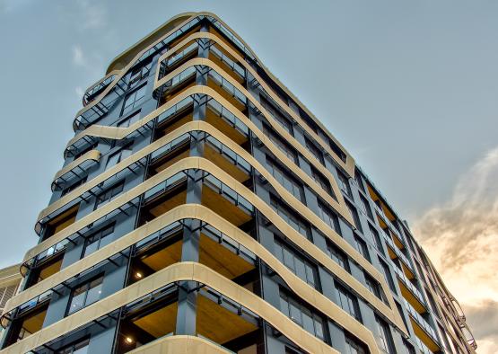 a building with balconies and windows