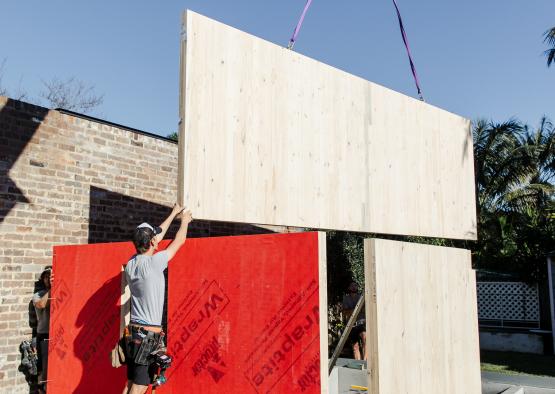 a man on a construction site