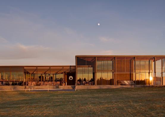 a building with a glass roof