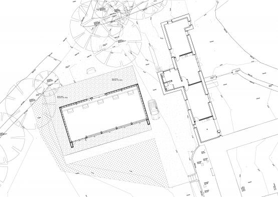 a black and white map of a building