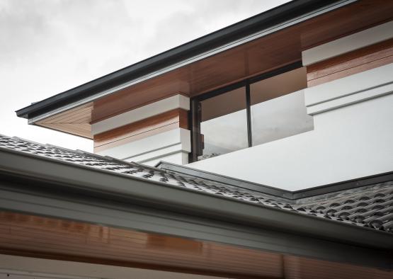 a roof of a building