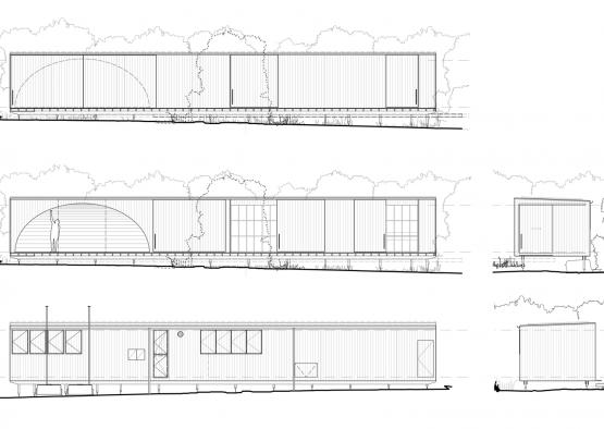 drawings of a container house