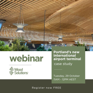 Webinar - Portland's new international airport terminal - case study