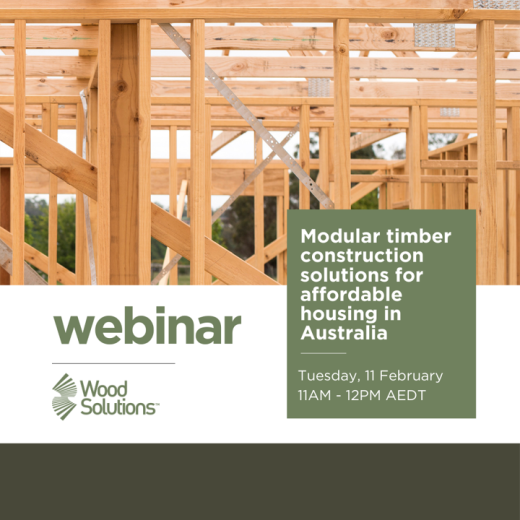 Modular timber construction solutions for affordable housing in Australia